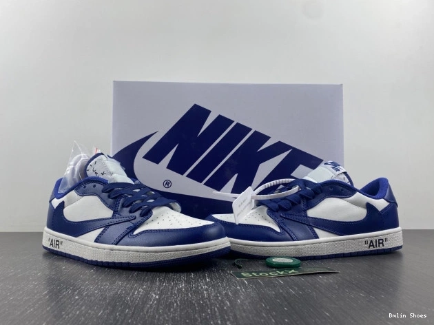 Bmlin Shoes OFF-WHITE TRAVIS CUSTOM JORDAN DM7890-101 X AIR X 1 SCOTT 0727